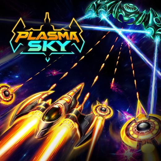 Plasma Sky key art, square, with logo