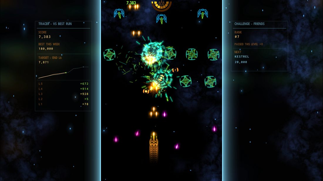 Back-to-back explosions tearing through a formation of ring drones